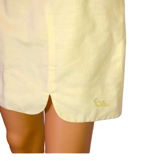 Lilly Pulitzer yellow scalloped skirt - Picture 2 of 5